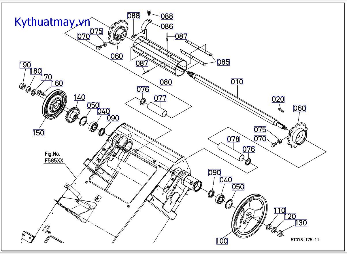 Trục truyền động ống dẫn lớn hơn 507067